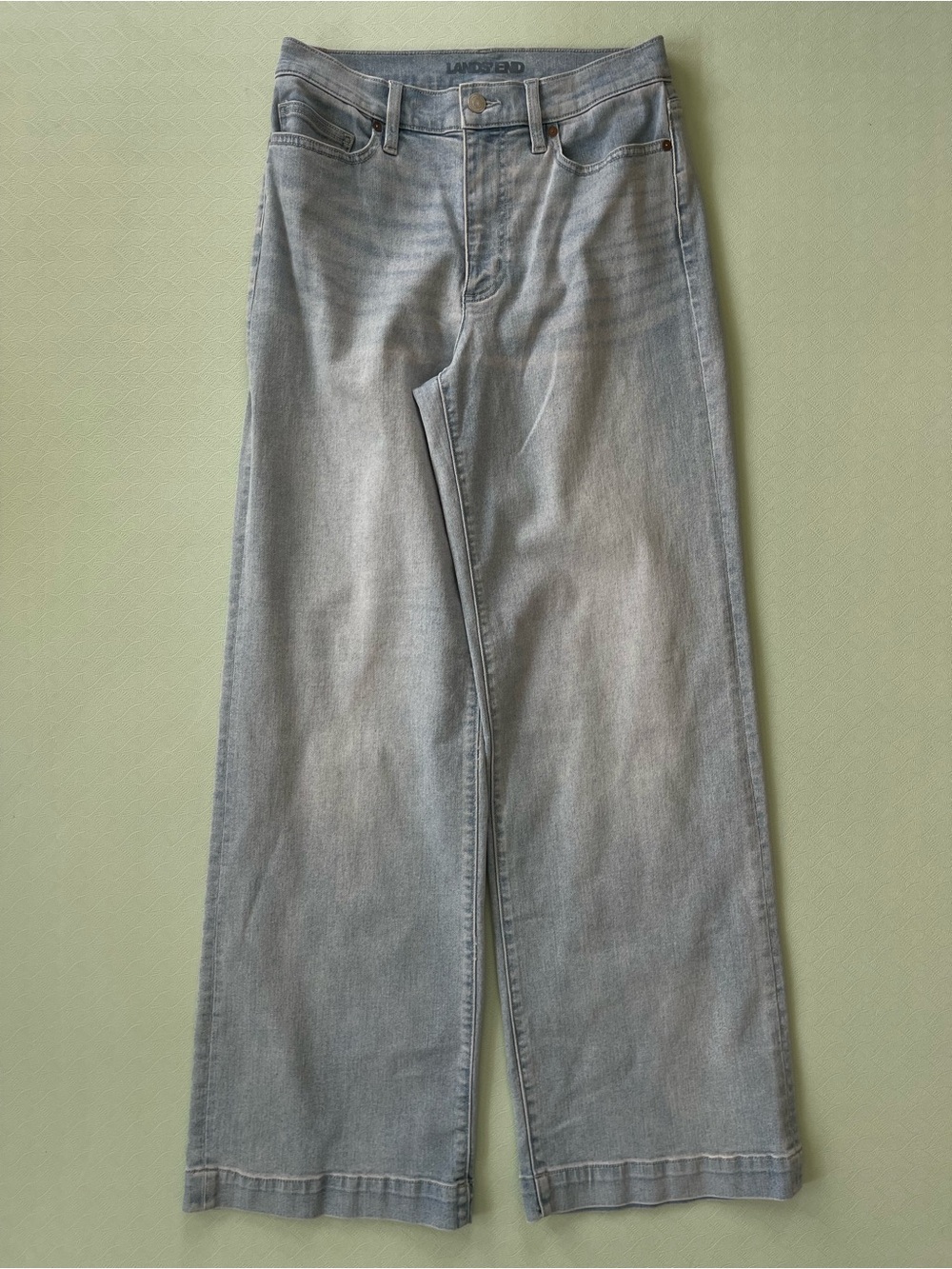 Lands' End Women's High Rise Light Wash Jeans NWT Sz 6